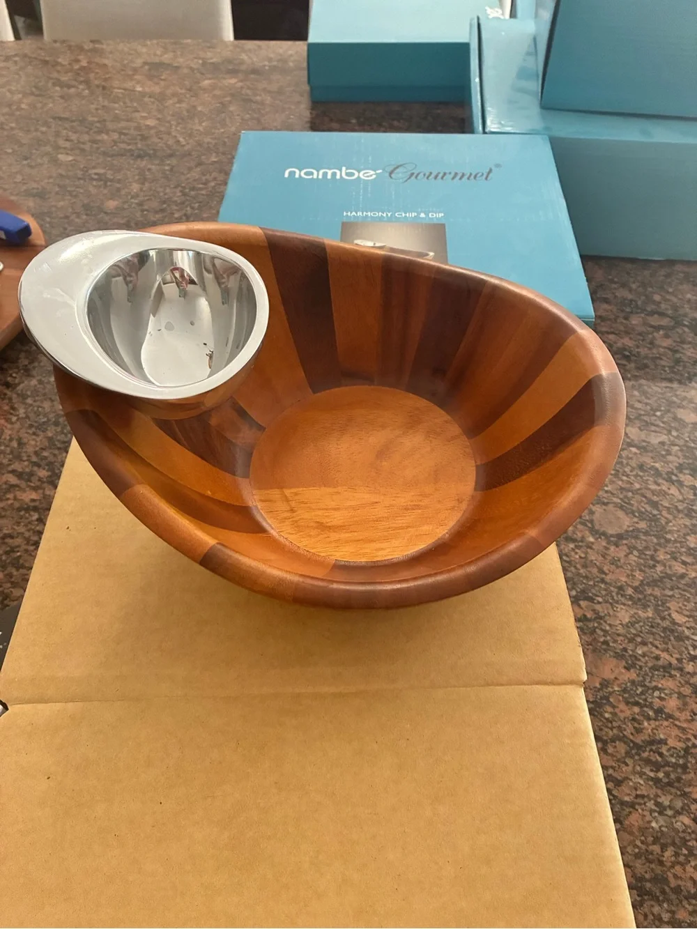 Nambe Harmony Chip and Dip